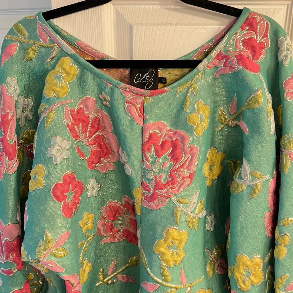 Elegant Brocade Arianne Elmy Good Luck Dress Size Xs With Extended Length